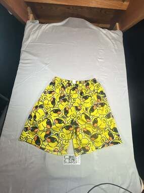 Unbranded Rubber Duck Print Athletic Shorts Size M